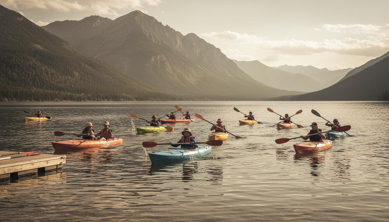 Kids kayaking